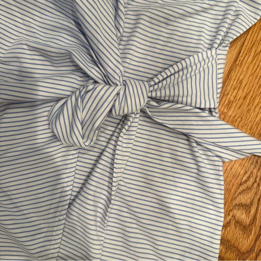 Lands End Striped Wrap Top - Picture 5 of 5